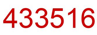 Number 433516 red image