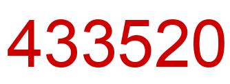 Number 433520 red image