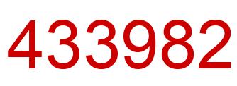 Number 433982 red image