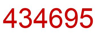 Number 434695 red image