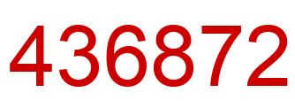 Number 436872 red image
