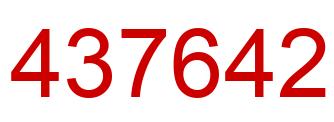 Number 437642 red image