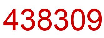 Number 438309 red image