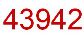Number 43942 red image