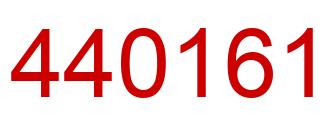 Number 440161 red image