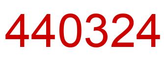 Number 440324 red image