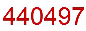 Number 440497 red image