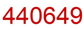 Number 440649 red image