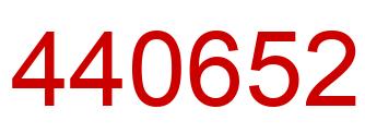 Number 440652 red image