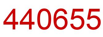 Number 440655 red image