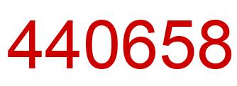 Number 440658 red image