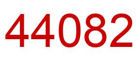 Number 44082 red image