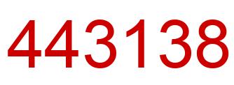 Number 443138 red image