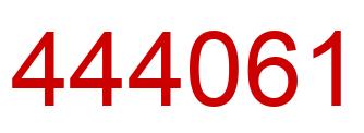 Number 444061 red image