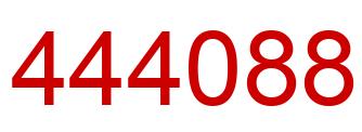Number 444088 red image