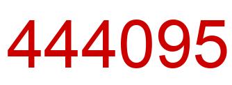 Number 444095 red image