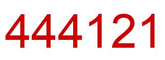 Número 444121 imagen rojo