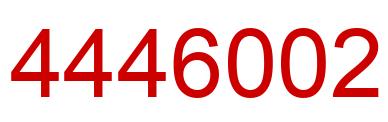 Number 4446002 red image