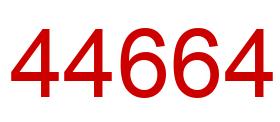 Number 44664 red image