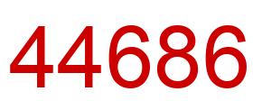 Number 44686 red image