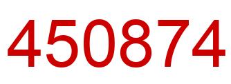 Number 450874 red image