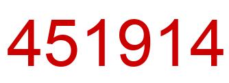 Número 451914 imagen rojo