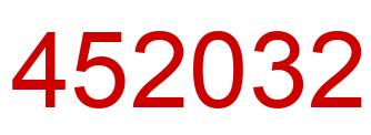 Número 452032 imagen rojo