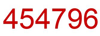 Number 454796 red image