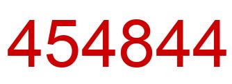 Number 454844 red image
