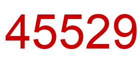 Number 45529 red image