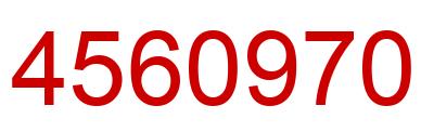 Number 4560970 red image