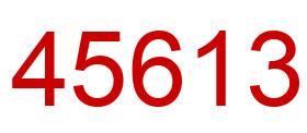Number 45613 red image