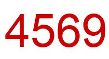 Number 4569 red image