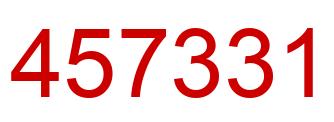 Number 457331 red image