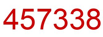 Number 457338 red image