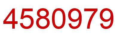 Number 4580979 red image