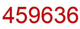 Number 459636 red image