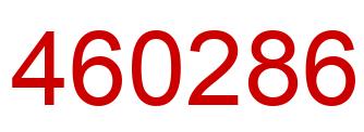 Number 460286 red image