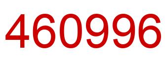 Número 460996 imagen rojo