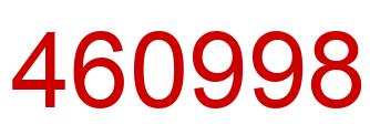 Número 460998 imagen rojo