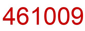 Number 461009 red image