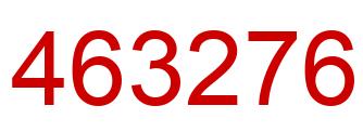Number 463276 red image