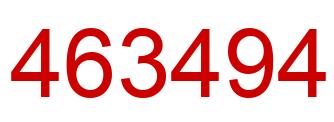 Number 463494 red image