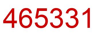Number 465331 red image