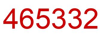 Número 465332 imagen rojo