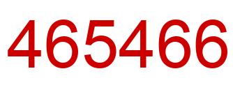 Number 465466 red image
