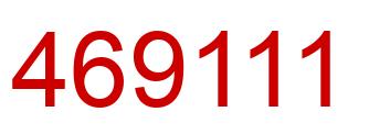 Número 469111 imagen rojo