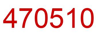 Número 470510 imagen rojo
