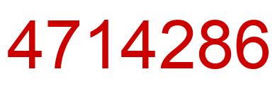 Number 4714286 red image