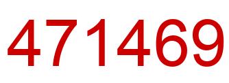 Number 471469 red image